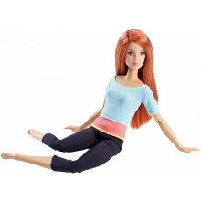 Barbie Made to Move Doll,  Blue and Pink Top